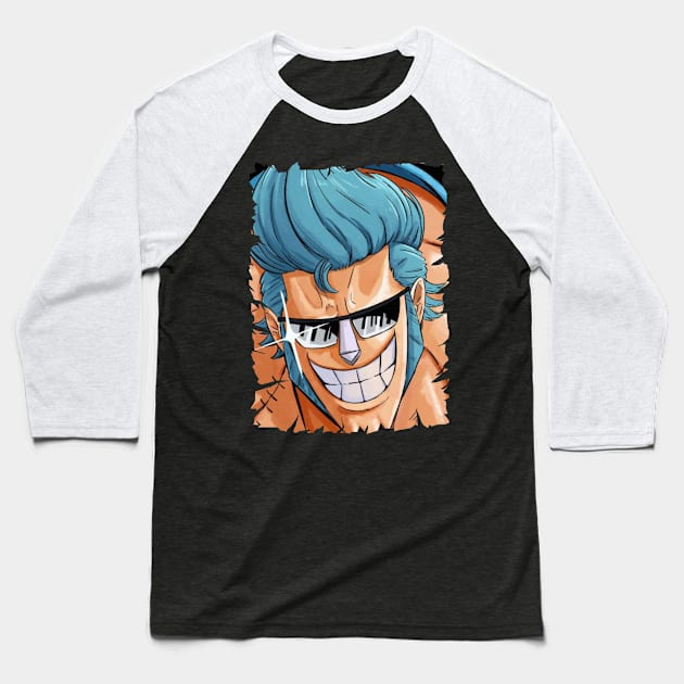 FRANKY ANIME MERCHANDISE Baseball T-Shirt by graficklisensick666